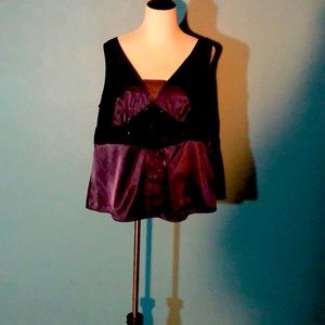 Womens Beaded Midnight Blue Sexy Tank Top